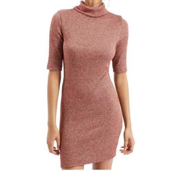 Topshop Heather Ribbed Knit Turtleneck Dress - Picture 6 of 6